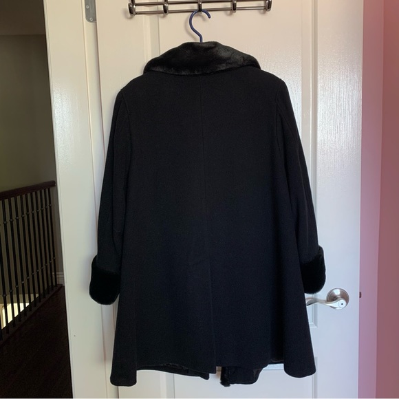 Black Faux Fur Coat - Picture 4 of 4